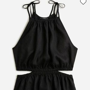J crew cut-out linen top BJ171